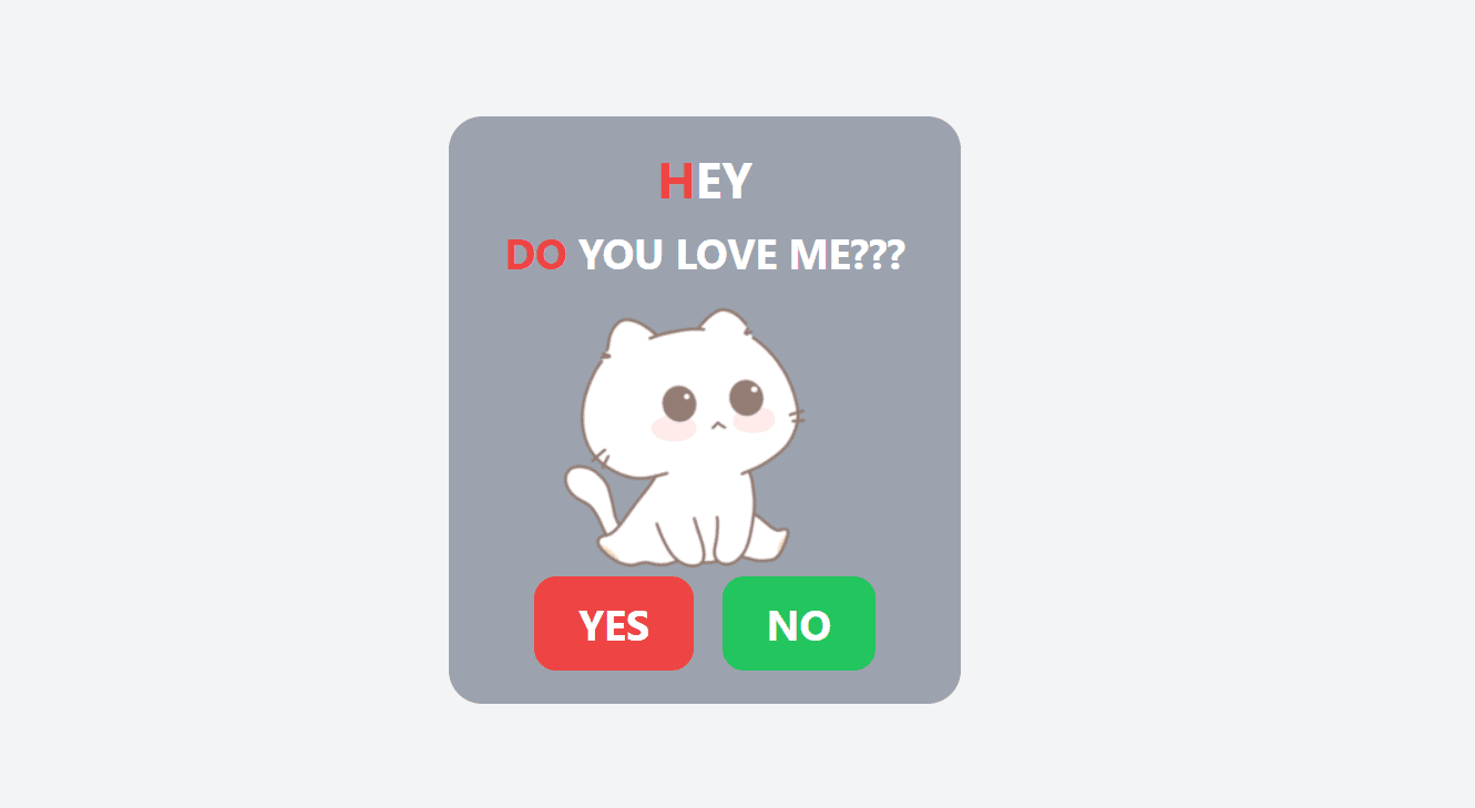 DO you love me ?